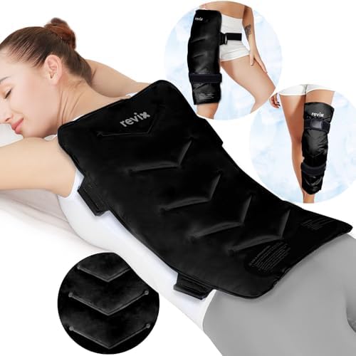 REVIX XXL Full Back Ice Pack Wrap, Large Gel Packs for Injuries Reusable