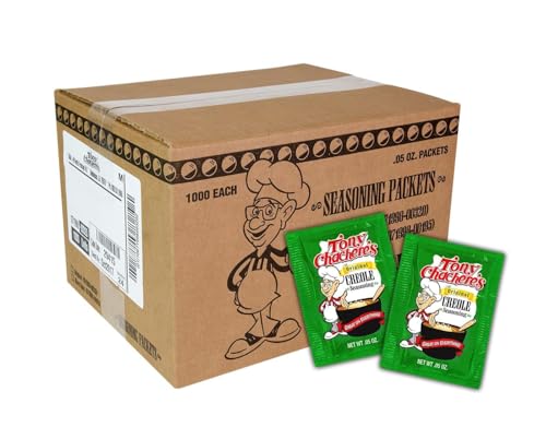 Tony Chachere Creole Seasoning, 1000 Count 0.05 Ounce (Original)