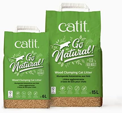 Catit Go Natural Wood Clumping Cat Litter 6.4 lb