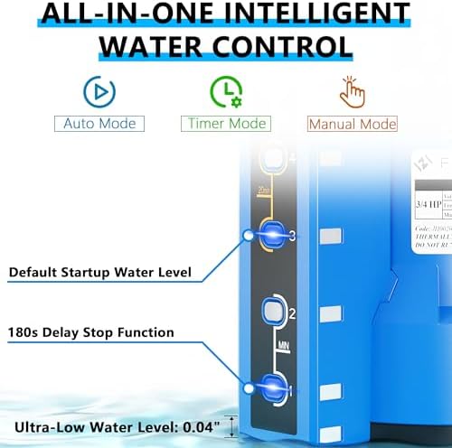 FOTING Sump Pump 3/4HP Automatic Submersible Water Pump