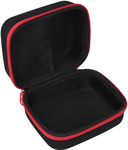 Aproca Case Compatible with Cricut EasyPress Mini Heat Press, Storage Portable Bag for Machine and Accessories -Black with Red Zipper (Case Only)