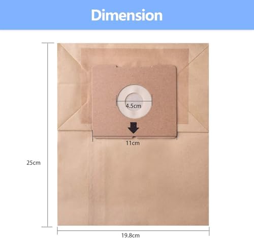20 Pack Replacement Dust Bag for Zing Canister Vacuum Series #2138425, Bags for Model 4122, 2154, 2154A, 1668, 1668W