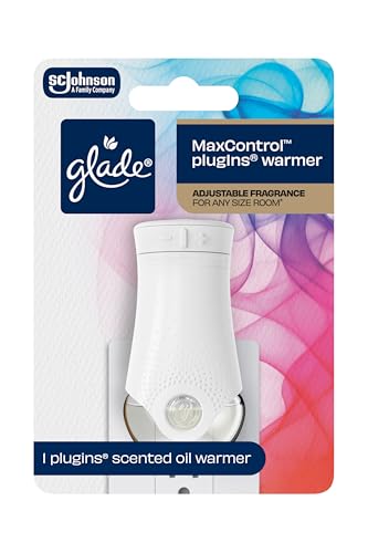 Glade PlugIns Air Freshener Warmer, Scented and Essential Oils for Home and Bathroom, Up to 50 Days on Low Setting (Pack of 5)