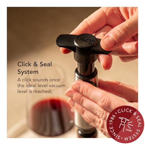Vacu Vin Vacu vin stainless steele wine saver 1 pump 1 stopper, 1 Ounce