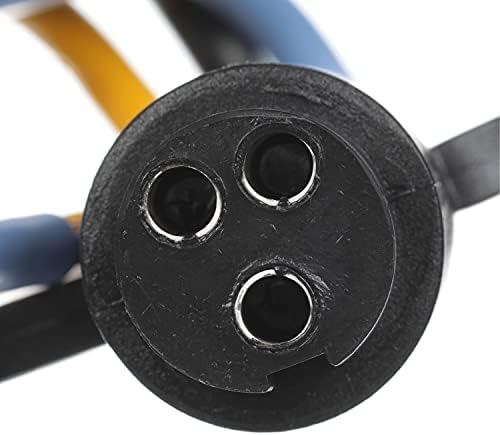 attwood 7647-7 Heavy-Duty Trolling Motor Connector, Male Plug, Motor Side, 6-Inch Harness with Butt Connectors, 10-Gauge Wire, One Size (7647-5)