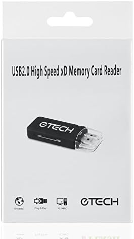 eTECH USB2.0 Black Color High Speed xD Memory Card Reader Supports Olympus and Fuji XD Picture Card 1GB 2GB