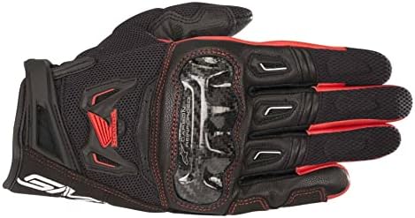 Alpinestars Honda SMX-2 Air Carbon V2 Gloves, XL, Black/Red- Honda