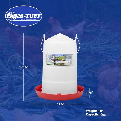 FARM-TUFF Plastic Easy Fill Poultry Waterer