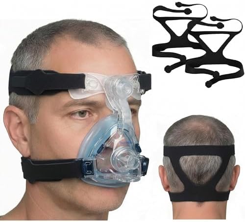 Universal CPAP Headgear Strap – Replacement for Philips Respironics Headgear & ResMed CPAP Supplies – CPAP Mask & Head Strap (Mask, Clips NOT Included)