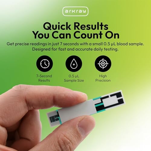 ARKRAY GLUCOCARD Vital Blood Glucose Test Strips – No Coding Required, Fast 7-Second Results