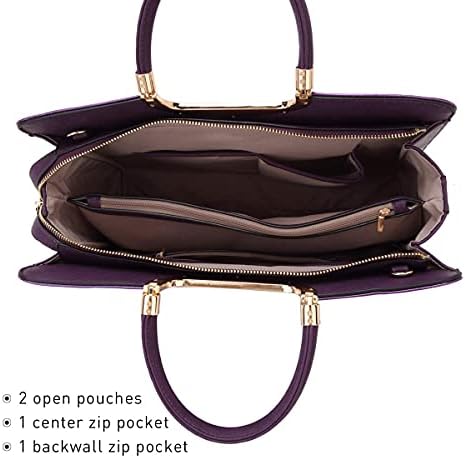 Womens Handbag Top Handle Shoulder Bag Tote Satchel Purse Work Bag with Matching Wallet
