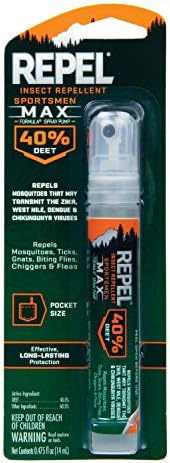 Repel Insect Repellent Sportsman Max Formula, Repels Mosquitoes, Ticks and Gnats, Effective Long-Lasting Protection, 40% DEET (Aerosol) 6 fl Ounce (Pack of 2)