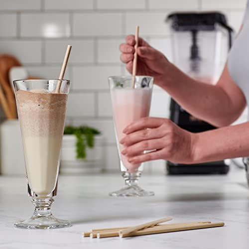 Comfy Package [200 Pack] Kraft Paper Straws, 100% Biodegradable & Ink-free, Straws for drinking and Crafts - Kraft