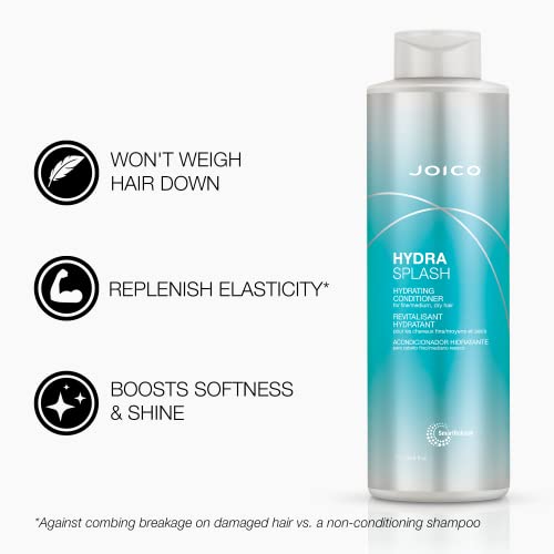Joico HydraSplash Hydrating Shampoo & Conditioner Set, Preserve Natural Moisture, for Fine / Medium / Dry Hair
