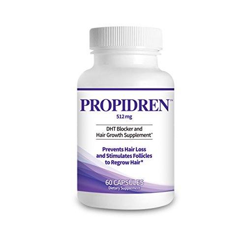Propidren DHT Blocker & Hair Growth Pills To Stop Hair Loss and Regrow Hair | Hair Vitamins for Men & Women, Regrowth, DHT Blocking, Thinning Hair