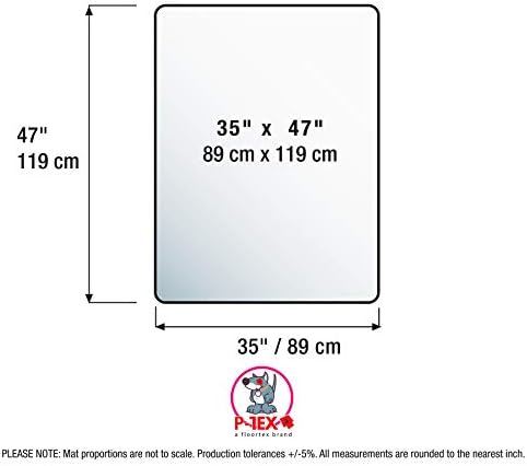 FLRFCCAGE89ER - Tex Polycarbonate Dog Crate Floor Protector 35 x 47