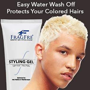 Light Hold Hair Gel Fragrance Free 8 oz - Lightweight Styling Gel for Fine Fragile and Weakened Hairs - Paraben Free Hypoallergenic Sensitive