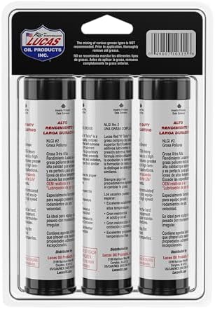 Lucas Oil 10315 Multi-Purpose Grease Combo Pack - 1 Red N Tacky 3 Ounce, 2 X-Tra HD 3 Ounce