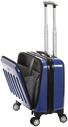 Rockland Revolution Hardside Rolling Computer Case, Carry-On, Silver