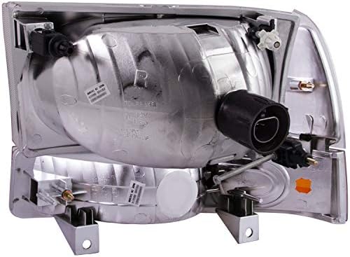 Anzo USA 111081 Ford Chrome with Corner Amber Headlight Assembly - (Sold in Pairs)