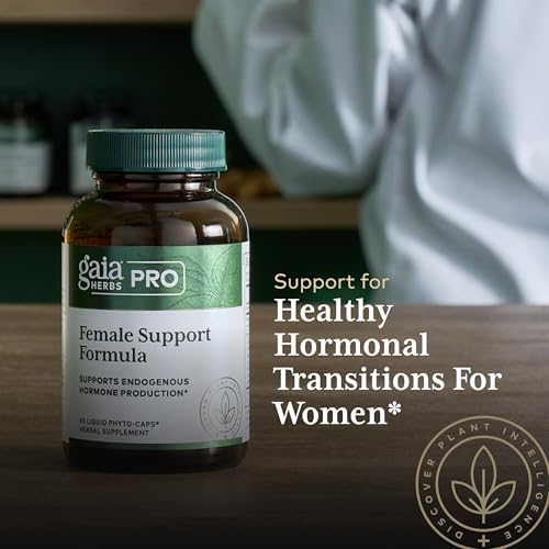 GAIA HERBS PRO Female Support Formula - Supports Healthy PMS & Menopause Fluctuations with Alfalfa Leaf, Black Cohosh Root Extract
