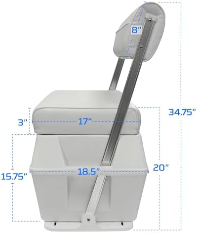 Wise 8WD159-784 Swingback Cooler Seat, 50-Quart, Cuddy Brite White