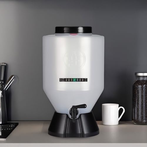 Conical Fermenting System - NO AIRLOCK OR Siphon Required - Made of BPA Free Food Grade Plastic that imparts Zero unwanted Flavors into Your Brew!