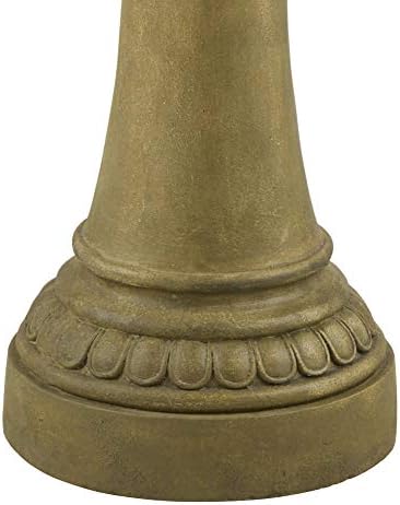 Sag Harbor 66" High Stone 4-Tier LED Outdoor Floor Large Fountain | Italian Decor Sand with Light Waterfall Standing Basin Water Feature for Outside
