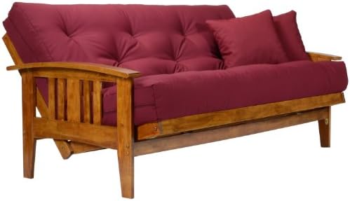 Westfield Wood Futon Frame - Full Size (Frame Only), Transform to 3 Positions - Sofa, Lounger, Bed