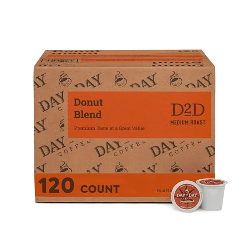 Day To Day Coffee Pods, Breakfast Blend Medium Roast, 120 Count K-Cup | Compatible with Keurig K-Cup brewers. Bulk single serve pods for everyday morning coffee at home, office or breakroom