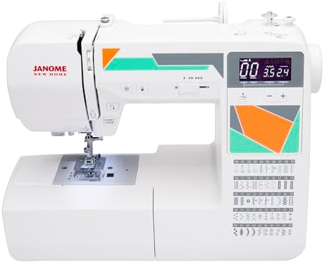 Janome MOD-30 Computerized Sewing Machine with 30 Built-In Stitches, 3 One-Step Buttonholes, Drop Feed and Accessories