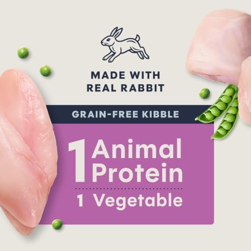 Instinct Limited Ingredient Diet Dry Cat Food, Real Rabbit, 4.5 lb. Bag | Single animal protein and vegetable recipe, raw-coated kibble, farm-raised rabbit, gentle on sensitive stomachs