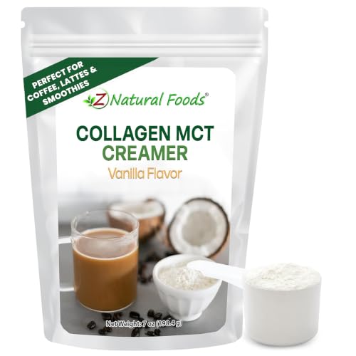 Z Natural Foods Collagen MCT Oil Creamer Powder- Vanilla, 16 oz (Pack of 1)