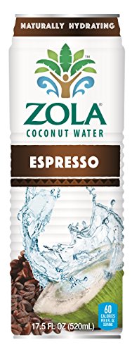 Zola 100% Pure Coconut Water, 17.5 Fl Oz (Pack of 12)