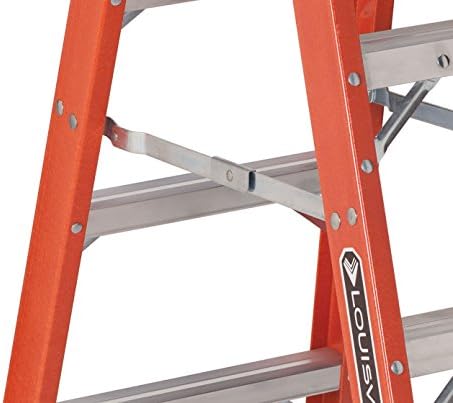 Louisville Ladder 14-Foot Fiberglass Twin Front Step Ladder, 375-Pound Load Capacity, Type IAA, FM1414HD