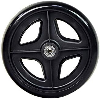 AlveyTech 7" Rear Wheel for Drive Medical Rollator - Replacement Wheels fit Drive Aluminum (728-R728), for 4-Wheel Walker, Rolling Walkers