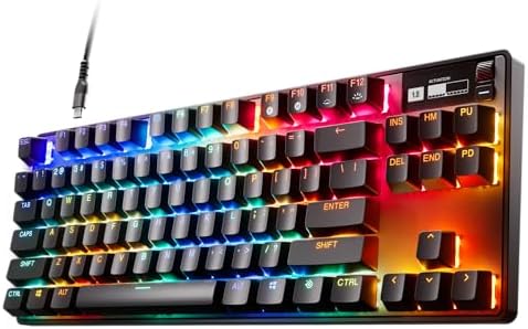 SteelSeries HyperMagnetic gaming keyboard Apex Pro TKL - Fastest - Adjustable actuation - No numeric keypad format suitable for esports - RGB