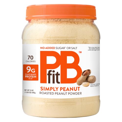 PBfit Simply Peanut Powder 24 Oz, 9g Protein, One Ingredient