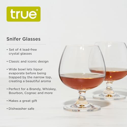 True Coupe Glass, Martini Glasses for Cocktail Party, Perfect for Espresso Martini, Manhattan, Champagne, Elegant 7 oz Glassware for Home Bars