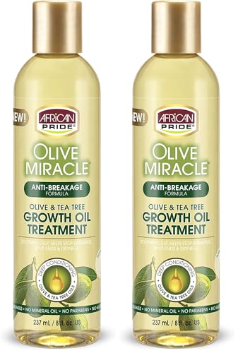 African Pride Olive Miracle Anti-Breakage Maximum Strengthening Growth Oil 237 ml/8 fl.oz