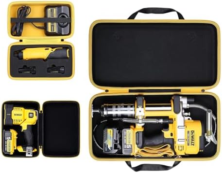 khanka Hard Storage Case for Dewalt DCGG571M1/DCGG571B+DCF682N1/DCF680N2 | EVA Hard Shell, Accessory Storage Pocket, Workshop Tool Storage