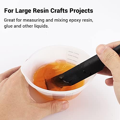 Gartful 500ml & 250ml Large Silicone Measuring Cups, Resin Mixing Cups for Epoxy, Jewelry Casting Molds, Acrylic Paint Pouring, Cup Making