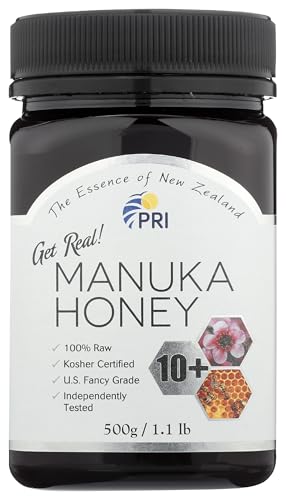 P.R.I Manuka Honey, MGO 100+ New Zealand Raw Monofloral Manuka Honey, 500g