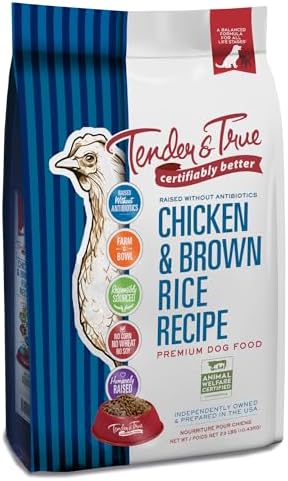 Tender & True Antibiotic-Free Chicken & Brown Rice Recipe Dog Food, 11 lb