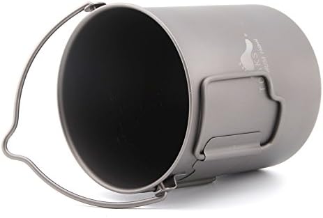 TOAKS Titanium 750ml Pot with Bail Handle for Ultralight Camping, Backpacking Cookware and Mug
