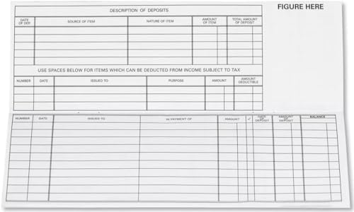 Register for Traveller Checks (1 Pack of 5 Registers)
