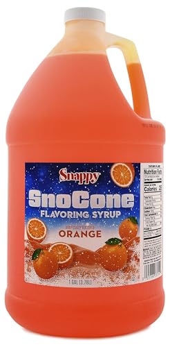 Snappy Blue Raspberry Sno Cone Syrup, 1 Gallon (128 oz), Ready to Use for Snow Cone Machines and Shaved Ice