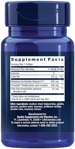 Life Extension Super Ubiquinol CoQ10 with PQQ, Heart Health, 30 Softgels