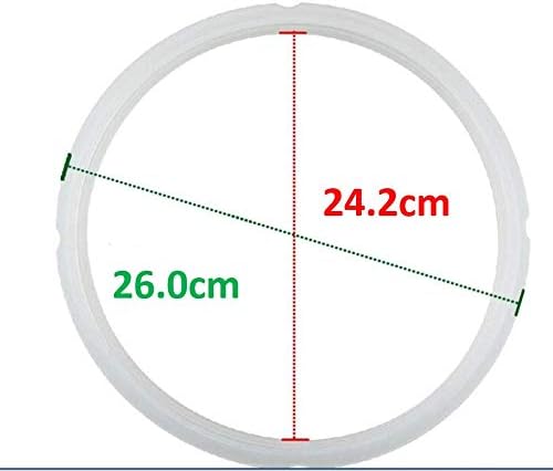 "1 GJS Gourmet Rubber Gasket (Sealing Ring) Compatible With 4 Quart Cook's Essentials Electric Pressure Cooker (1