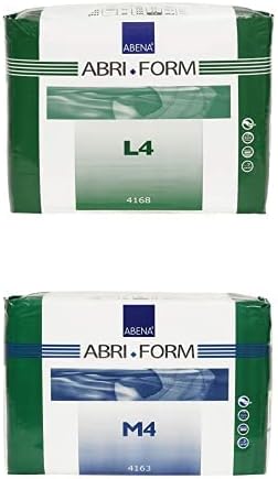 Abena Abri-Form Comfort Plastic-Backed Briefs, Level 4, (Medium To Large Sizes) Medium, 14 Count | Disposable
